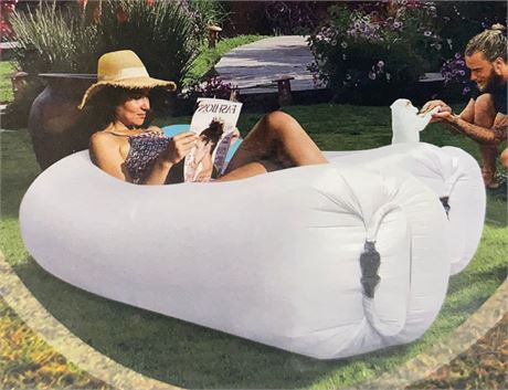 NEW Lounger Inflatable Air Sofa White $49.99 