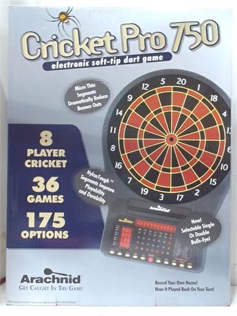 NEW Arachnid E750ARA Cricket Pro 750 Electronic Dartboard $418.49 