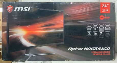 MSIOptix MAG341CQ 34 Inch Curved Gaming Monitor $587 - AS IS 