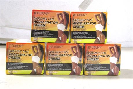 NEW Lot of 5 Sefudun Golden Tan Accelerator Cream 50g EXP2026MAR25 $40 