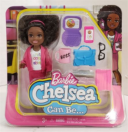 NEW Barbie Chelsea Can Be Boss Doll Playset 