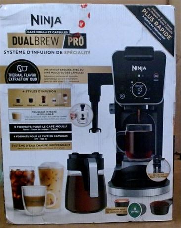 NEW OPEN BOX Ninja CFP301C 1.7L DualBrew Pro Specialty Coffee System $270 