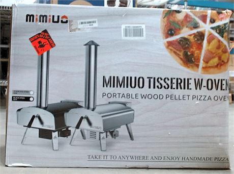 Mimiuo F-BRK6074-BK1 Wood Pellet Pizza Oven with 13" Pizza Stone $319.99 