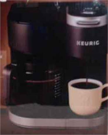 Keurig K-Duo Single-Serve & Carafe Coffee Maker, Black $322 - READ 