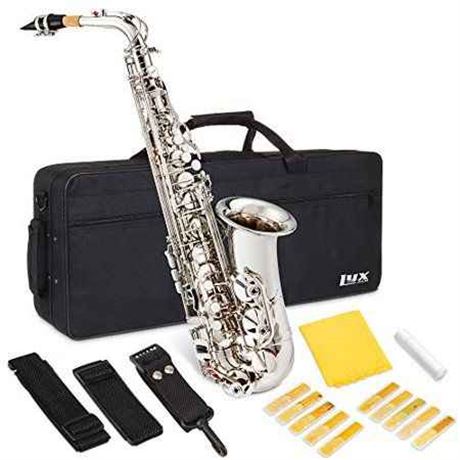 LyxJam LYXISX101NK E Flat Alto Saxophone Beginners Set Nickel Plating $370 