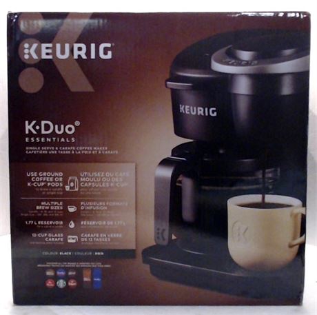 NEW OPEN BOX Keurig K-Duo Essential 5000 Single Serve & Carafe Coffee Maker $180 
