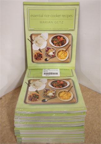 NEW Case of 20 Wolfgang Puck Essential Rice Cooker Cookbooks by Marian Getz $700 