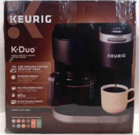 Keurig K-Duo Single-Serve & Carafe Coffee Maker, Black $322 