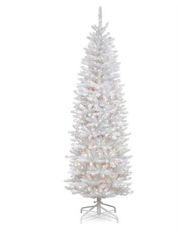 NEW OPEN BOX National Tree Company 7' White Artificial Christmas Tree $490 