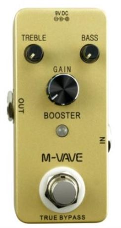NEW M-vave Pure Booster Guitar Effect Pedal, Gold 