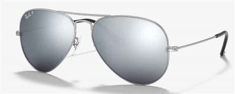NEW Ray-Ban Unisex RB3025 W3277 Aviator Mirror Lens Sunglasses sz 58-14-135 $282 