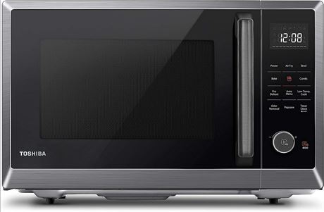 NEW OPEN BOX Toshiba ML2-EC10SA Air Fryer Microwave Combo, 1 Cu.Ft, Black $317 