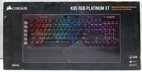 Corsair K95 RGB PLATINUM XT Mechanical Keyboard, MX Speed Silver $279.99 - AS IS 