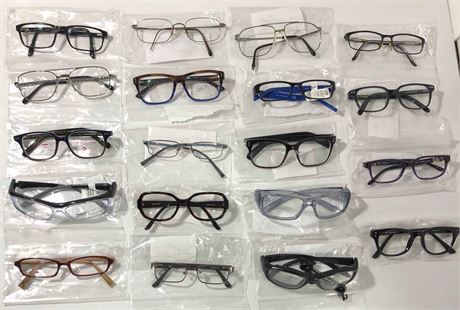 Lot Of 19 Assorted Brand, Style, Size Unisex Eyeglasses Frames $2280 - READ 