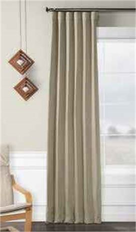 NEW Exclusive Fabrics Faux Linen Room Darkening Curtain (1 Panel) $169 