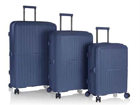 NEW Heys AirLite 3-Piece Hardsided Spinner Luggage Set Blue $800 