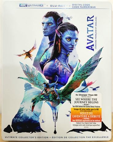 NEW Avatar Ultimate Collector's Edition 4k UltraHD + Blu-Ray + Digital Code 